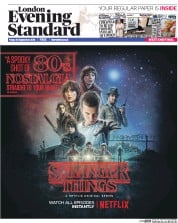 London Evening Standard (UK) Newspaper Front Page for 3 October 2016