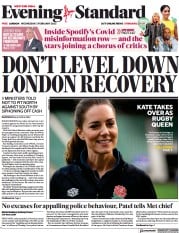 London Evening Standard (UK) Newspaper Front Page for 3 February 2022