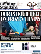 London Evening Standard (UK) Newspaper Front Page for 3 March 2018