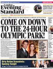 London Evening Standard (UK) Newspaper Front Page for 3 April 2014