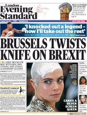 London Evening Standard (UK) Newspaper Front Page for 3 May 2017
