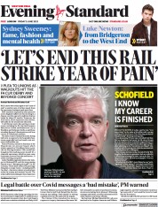 London Evening Standard front page for 3 June 2023