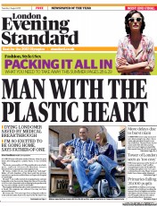London Evening Standard (UK) Newspaper Front Page for 3 August 2011