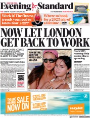 London Evening Standard (UK) Newspaper Front Page for 4 January 2023