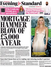 London Evening Standard front page for 4 February 2023