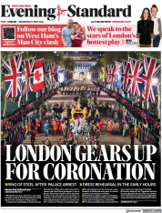 London Evening Standard (UK) Newspaper Front Page for 4 May 2023