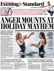 London Evening Standard (UK) Newspaper Front Page for 4 June 2021