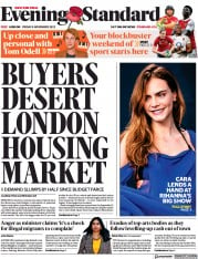 London Evening Standard (UK) Newspaper Front Page for 5 November 2022