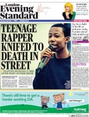 London Evening Standard (UK) Newspaper Front Page for 5 April 2016