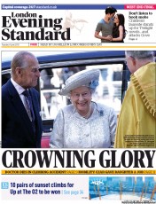 London Evening Standard (UK) Newspaper Front Page for 5 June 2013