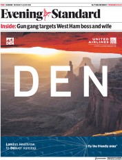 London Evening Standard (UK) Newspaper Front Page for 5 June 2018