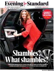 London Evening Standard (UK) Newspaper Front Page for 5 September 2023