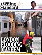 London Evening Standard (UK) Newspaper Front Page for 6 December 2016