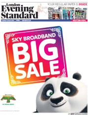 London Evening Standard (UK) Newspaper Front Page for 6 January 2016