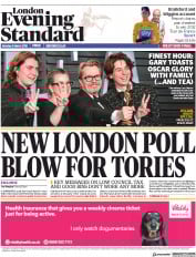 London Evening Standard (UK) Newspaper Front Page for 6 March 2018