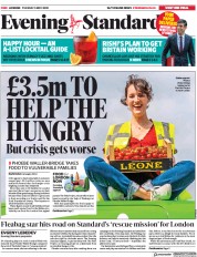 London Evening Standard (UK) Newspaper Front Page for 6 May 2020