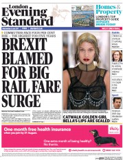London Evening Standard (UK) Newspaper Front Page for 6 July 2017