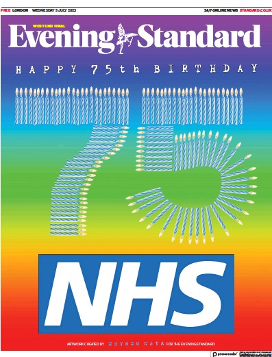 London Evening Standard Newspaper Front Page (UK) for 6 July 2023