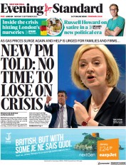 London Evening Standard (UK) Newspaper Front Page for 6 September 2022