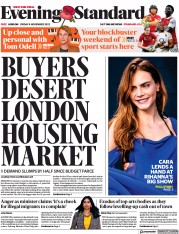 London Evening Standard (UK) Newspaper Front Page for 7 November 2022