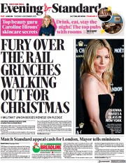 London Evening Standard (UK) Newspaper Front Page for 7 December 2022