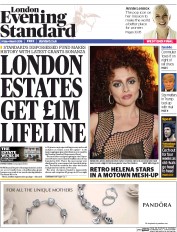 London Evening Standard (UK) Newspaper Front Page for 7 March 2016