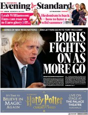 London Evening Standard (UK) Newspaper Front Page for 7 July 2022