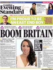 London Evening Standard (UK) Newspaper Front Page for 7 August 2013