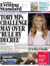London Evening Standard (UK) Newspaper Front Page for 7 September 2017