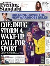 London Evening Standard (UK) Newspaper Front Page for 8 August 2017