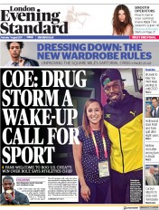 London Evening Standard (UK) Newspaper Front Page for 8 August 2017