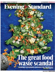 London Evening Standard front page for 8 September 2023
