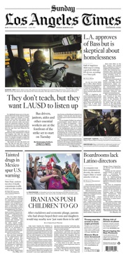 Front Page of Los Angeles Times newspaper from Los Angeles</a>
<!--DON
