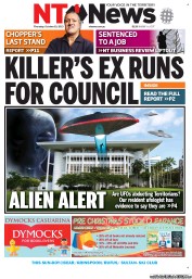 NT News (Australia) Newspaper Front Page for 10 October 2013