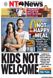 NT News (Australia) Newspaper Front Page for 10 July 2013
