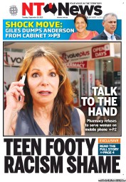 NT News (Australia) Newspaper Front Page for 10 September 2013