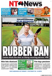 NT News (Australia) Newspaper Front Page for 11 January 2014