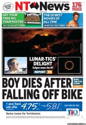 NT News (Australia) Newspaper Front Page for 11 May 2013