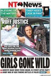 NT News (Australia) Newspaper Front Page for 13 January 2014