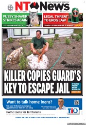 NT News (Australia) Newspaper Front Page for 13 April 2013