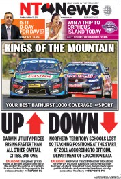 NT News (Australia) Newspaper Front Page for 14 October 2013