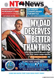 NT News (Australia) Newspaper Front Page for 14 December 2013