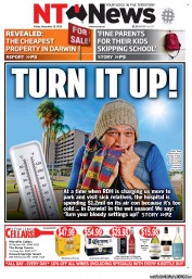 NT News (Australia) Newspaper Front Page for 15 November 2013
