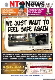NT News (Australia) Newspaper Front Page for 16 November 2013