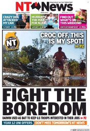 NT News (Australia) Newspaper Front Page for 16 January 2014