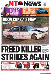 NT News (Australia) Newspaper Front Page for 17 May 2013