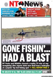 NT News (Australia) Newspaper Front Page for 18 April 2013