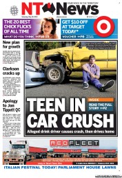 NT News (Australia) Newspaper Front Page for 18 May 2013
