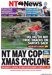 NT News (Australia) Newspaper Front Page for 19 December 2013