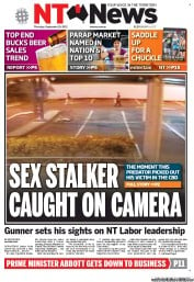 NT News (Australia) Newspaper Front Page for 19 September 2013